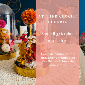 Atelier cloche fleurie à Poitiers samedi 3 octobre 2026