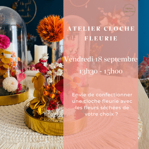 Atelier Cloche Fleurie - vendredi 18 septembre à Poitiers avec D&Barc Chez Vous